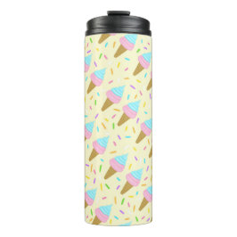 Almofada fofa com estampa contínua de sorvetes thermosbeker