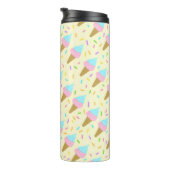 Almofada fofa com estampa contínua de sorvetes thermosbeker (Geroteerd rechts)