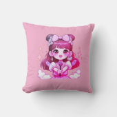 almofada garota kpop cantora desenho kussen (Voorkant)