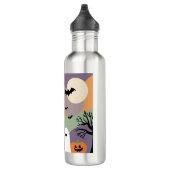 Almofada noite de halloween abóboras e fantasmas waterfles (Rechts)