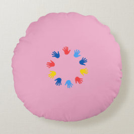 Almofada Redonda (40.64cm) Mãos Rond Kussen