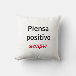 Almohada piensa positivo siempre kussen
