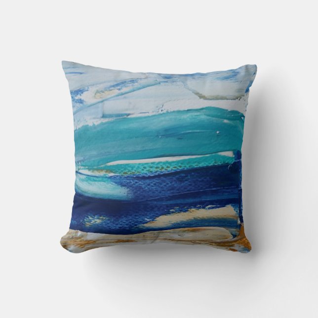 Almohadon Blue Monticelli Art Kussen (Voorkant)