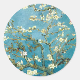Almond blossom (1890) Vincent Van Gogh Fine Art Ronde Sticker