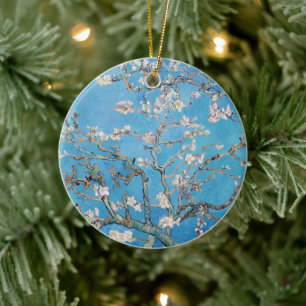Almond Blossom Blue Vincent van Gogh Art Painting Keramisch Ornament