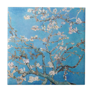 Almond Blossom Blue Vincent van Gogh Art Painting Tegeltje