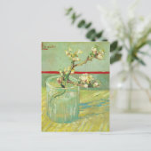 Almond Blossom Branches in Glass Van Gogh Fine Art Briefkaart (Staand voorkant)