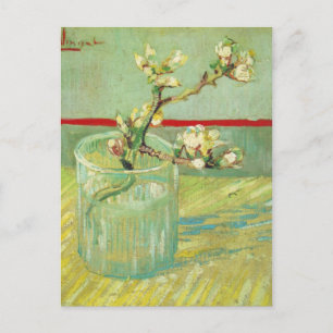 Almond Blossom Branches in Glass Van Gogh Fine Art Briefkaart