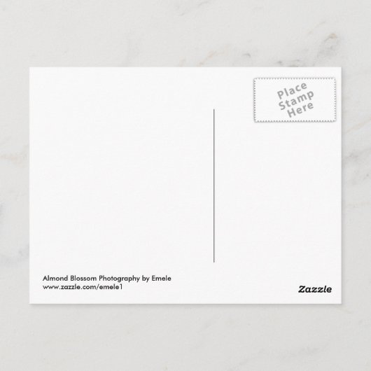 Almond Blossom Briefkaart (Achterkant)