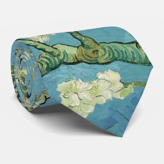 Almond Blossom door van Gogh Stropdas (Opgerold)