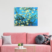 Almond Blossom door Van Gogh Wrapped Canvas Afdruk (Insitu (Woonkamer))