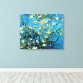Almond Blossom door Van Gogh Wrapped Canvas Afdruk (Insitu (Houten vloer))