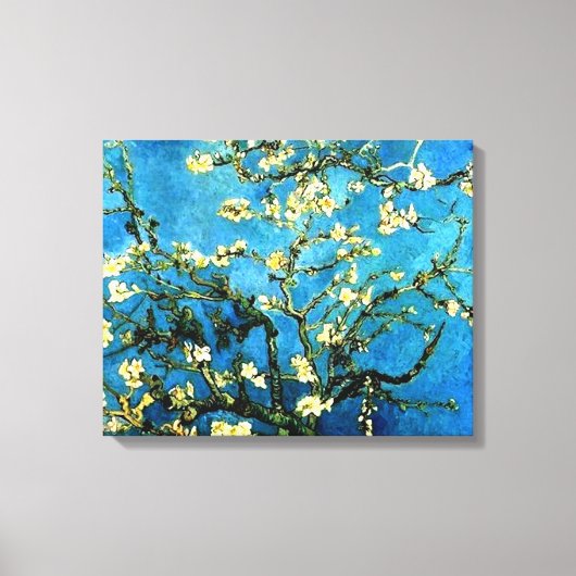 Almond Blossom door Van Gogh Wrapped Canvas Afdruk (Voorkant)
