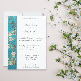 Almond Blossom Floral Wedding Kaart