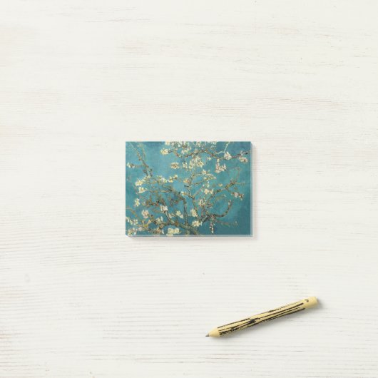 Almond Blossom Post-it® Notes (Op bureau)