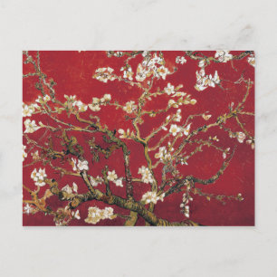 Almond Blossom Red Vincent van Gogh Art Painting Briefkaart