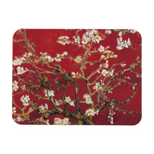 Almond Blossom Red Vincent van Gogh Art Painting Magneet