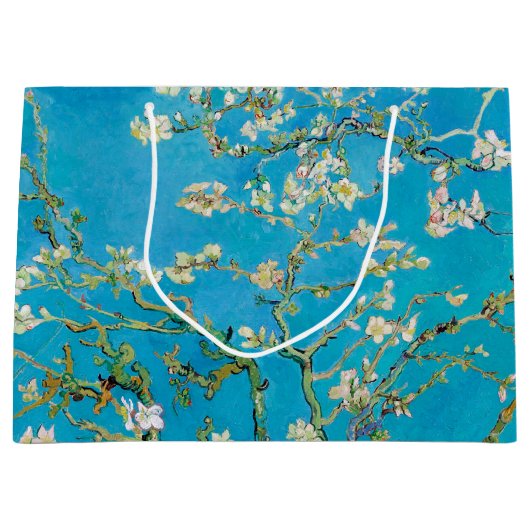 Almond Blossom, Vincent van Gogh Grand sac cadeau (Devant)