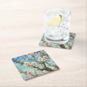 Almond Blossoms (Vincent van Gogh) Vierkante Kartonnen Onderzetter (Insitu)