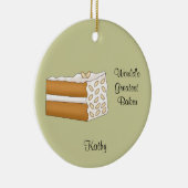 Almond Cake kerstversiering Keramisch Ornament (Rechts)