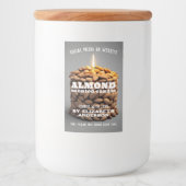 Almond Candle Voedselcontainer Etiket (Voorkant)