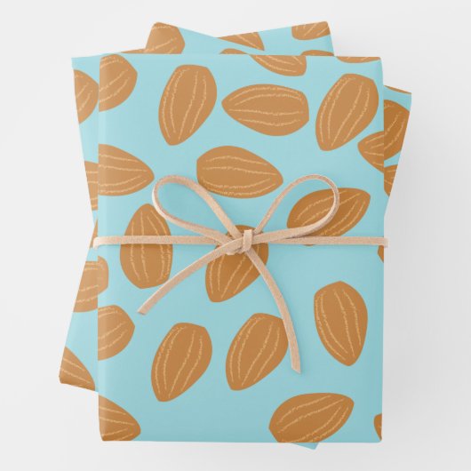 Almond Pattern Inpakpapier Vel (In situ)