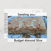 Almond Slice Recipe Briefkaart (Voorkant / Achterkant)