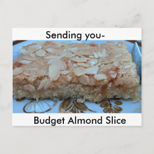 Almond Slice Recipe Briefkaart