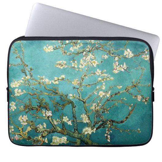 Almond Tree Van Gogh bloeien Laptop Sleeve (Voorkant)