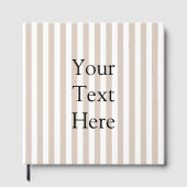 Almond & White Stripes  Gastenboek (Voorkant)