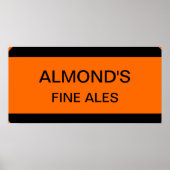 Almond's Fine Ales Sign Poster (Voorkant)