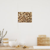 Almonds Herfst Autumn Pattern Poster (Keuken)