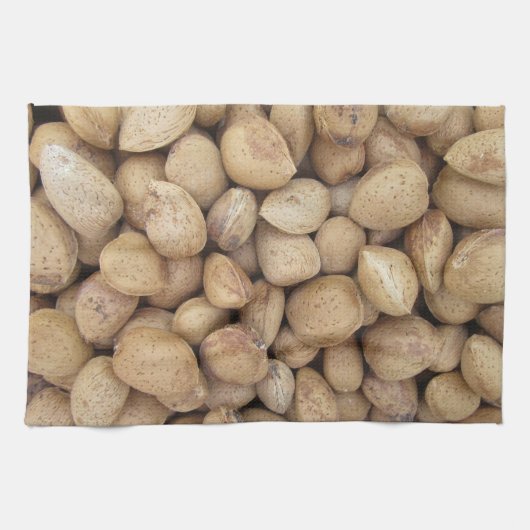 Almonds Herfst Autumn Pattern Theedoek (Horizontaal)