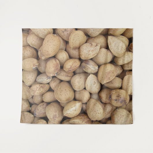 Almonds Herfst Autumn Pattern Wandkleed (Voorkant (horizontaal))