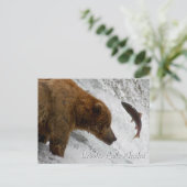 Almost, Brooks Falls Alaska  Briefkaart (Staand voorkant)