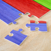 Almost Colorful planks jigsaw puzzle (Côté)