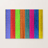 Almost Colorful planks jigsaw puzzle (Horizontal)