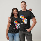 Almost Dead Weird Bizarre Skull Rainbow T-shirt (Unisex)
