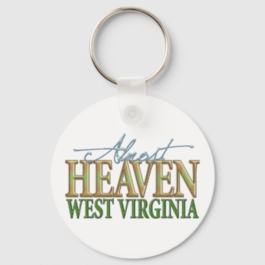 Almost Heaven West Virginia_2 Sleutelhanger (Voorkant)