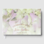 Almost Pink Hydrangea Celebration of Life Memorial Gastenboek (Voorkant)