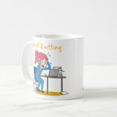 Almost Quitting Funny Overworked Burnout  Koffiemok (Voorkant links)