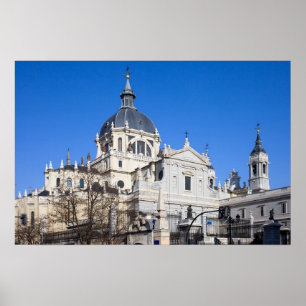 Almudena Cathedraal in Madrid Poster