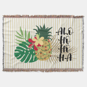 ALO-HO-HO-HA Hawaiian Tropische ananas Deken