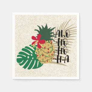ALO-HO-HO-HA Hawaiian Tropische ananas Servet