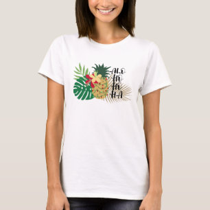 ALO-HO-HO-HA Hawaiian Tropische ananas T-shirt