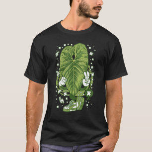 Alocasia Frydek Varigated Reuzen Taro Botanie Tuin T-shirt