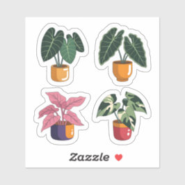 Alocasia & Rare Plant Watercolor  Sticker