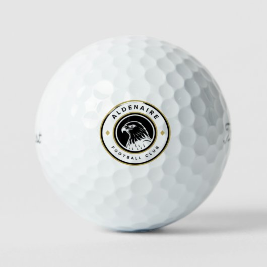 Alodenaire Bird Logo – Dynamisch golfembleem Golfballen (Voorkant)