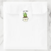 Aloe Daar Funny Aloe Vera Pun Ronde Sticker (Tas)