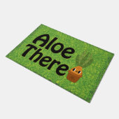 Aloe daar, Funny Plant Pun Welkom Deurmat (Schuin)